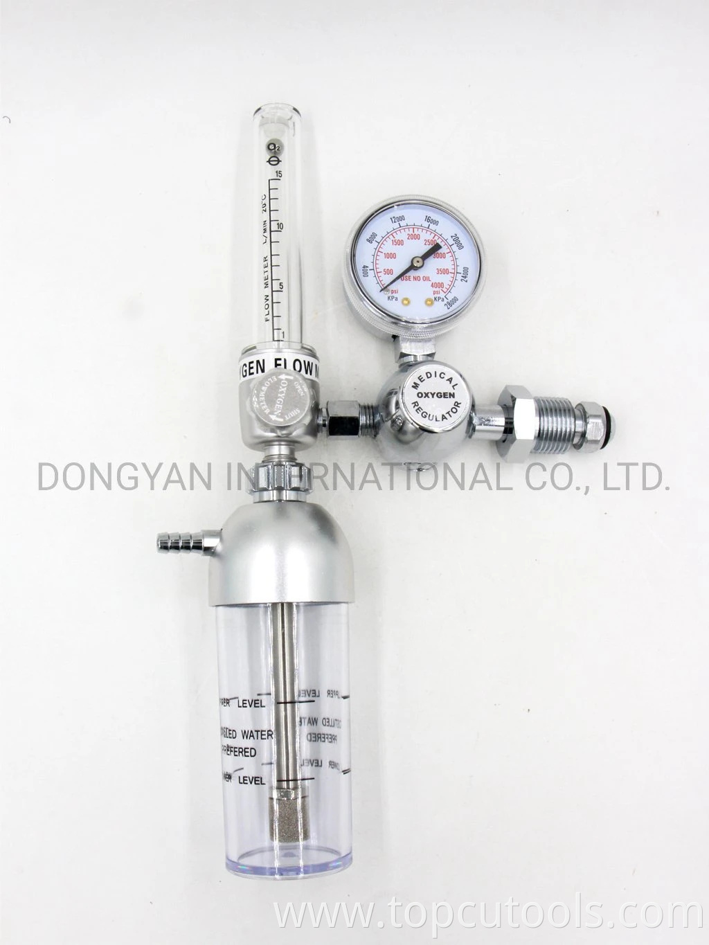 Oxygen Flowmeter with Humidifier Bottle